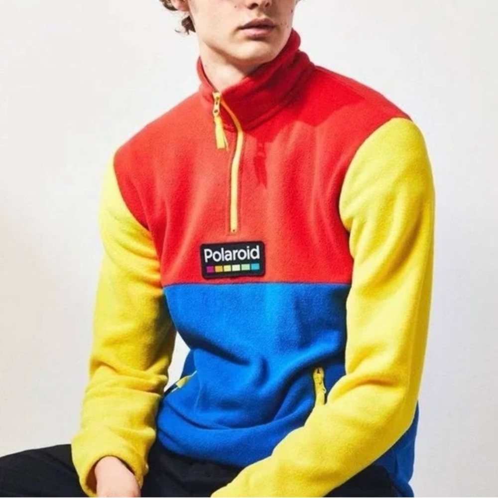 Forever 21 x Polaroid Fleece Quarter Zip - US S